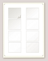 24 Hojas Azucar Frostino - Rectangulos de 2x3.5